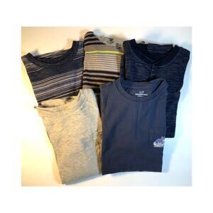 Lot of 5 Boys Long Sleeved Shirts, Sizes M-XL